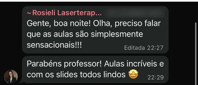 Depoimento — Rosieli: as aulas são simplesmente sensacionais