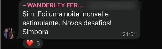 Depoimento — Wanderley: foi uma noite incrível e estimulante
